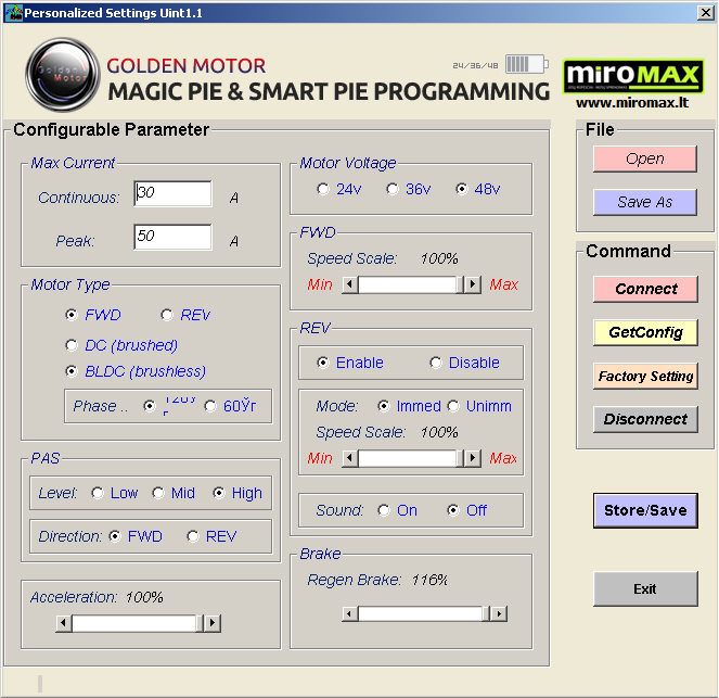 Универсальный внешний контроллер BAC-0282P (750 Вт)