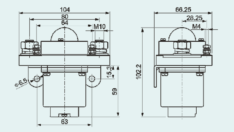 Контактор постоянного тока 96В-400А