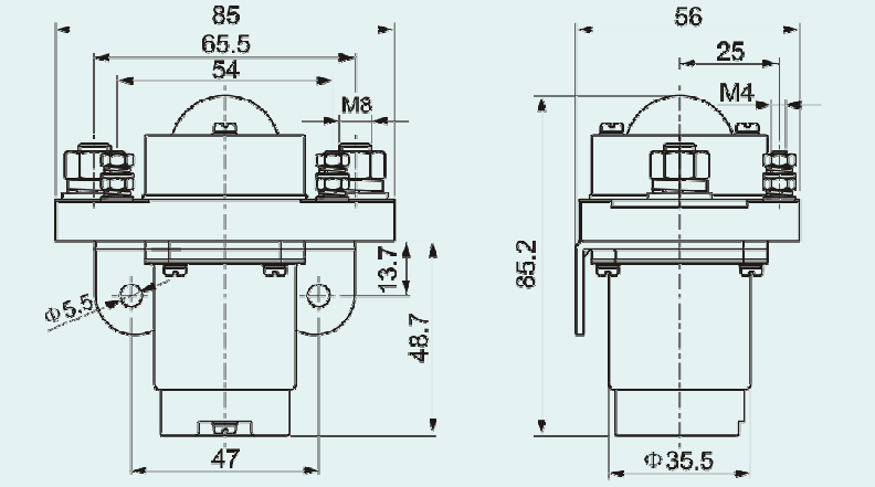 Контактор постоянного тока 120В-200А