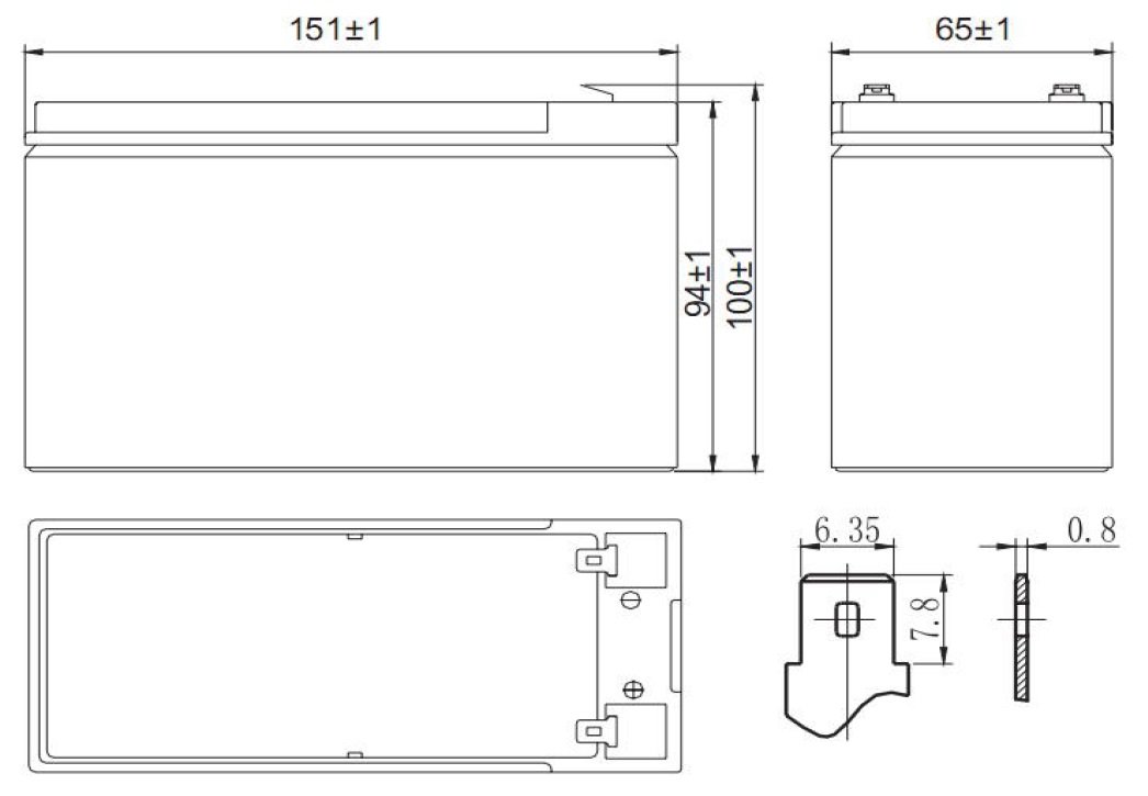 Аккумулятор Delta HR 1234W, 12V-9Ач