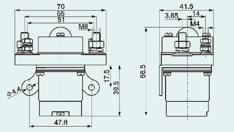 Контактор постоянного тока 24В-100А