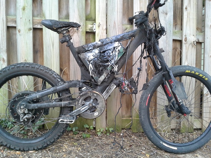 Соревший велосипед. Нажмите для увеличения. Слабонервным не нажимать!