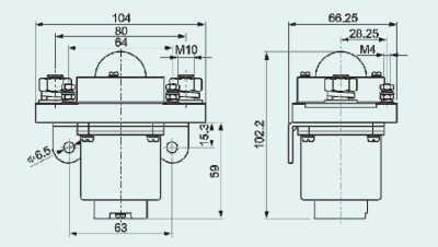Контактор постоянного тока 48В-400А