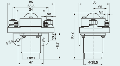 Контактор постоянного тока 60В-200А