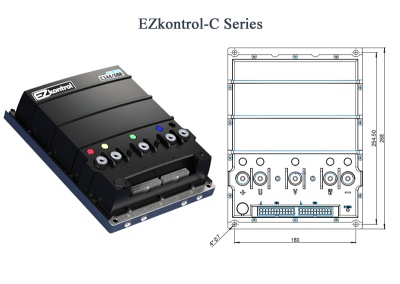 Ezkontrol Ez-C481200 контроллер для BLDC и PMSM электродвигателей с чертежом