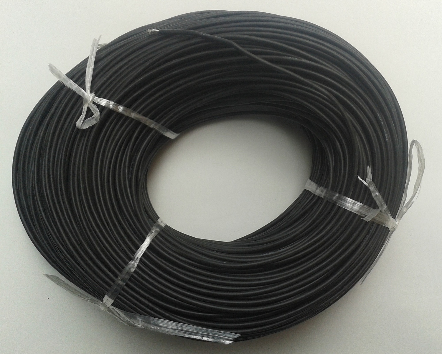 Силовой силиконовый кабель 14 AWG (чёрный)