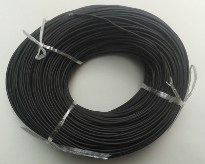 Силовой силиконовый кабель 14 AWG (чёрный)
