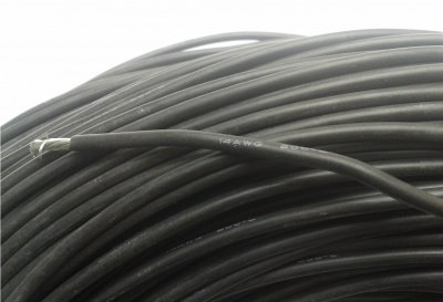 Силовой силиконовый кабель 14 AWG (чёрный) Силовой силиконовый кабель 14 AWG (чёрный)