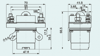 Контактор постоянного тока 24В-100А
