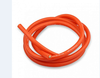 Силовой силиконовый кабель 10 AWG (красный)