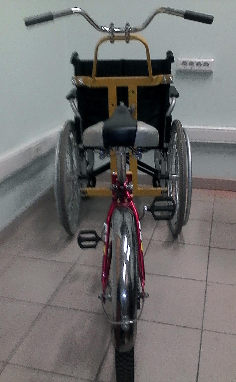 Велоприставка Такси для инвалидной коляски