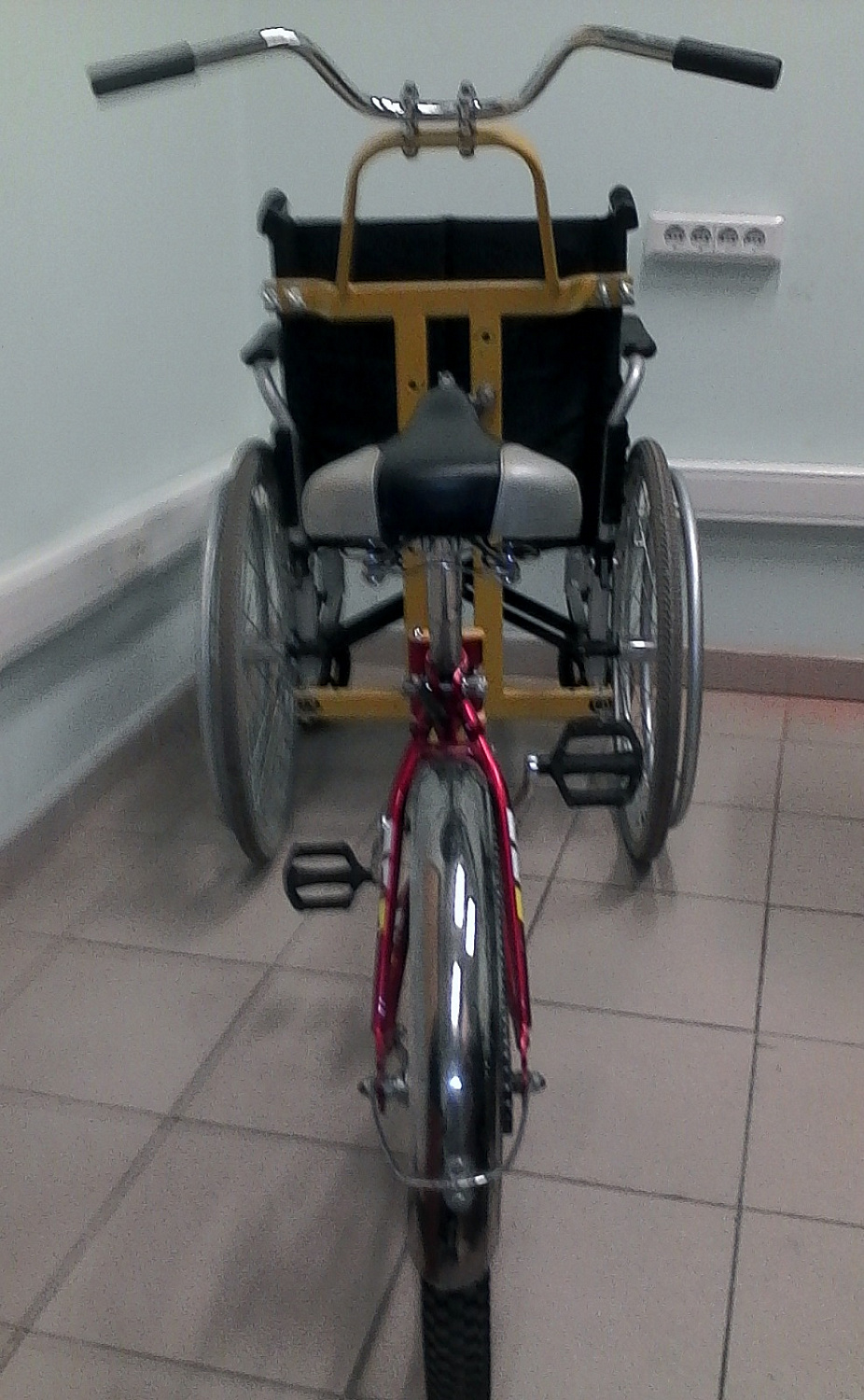 Велоприставка Такси для инвалидной коляски