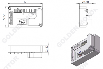 Универсальный внешний контроллер BAC-0282P (750 Вт)