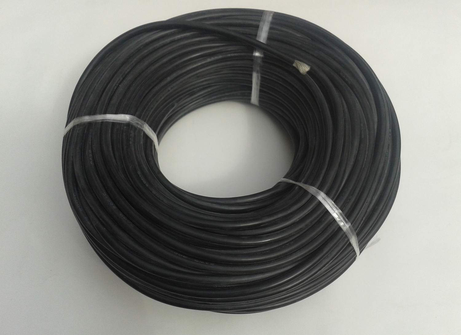 Силовой силиконовый кабель 6 AWG (чёрный)