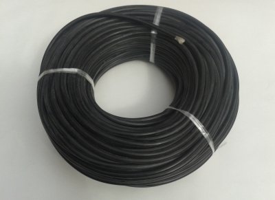 Силовой силиконовый кабель 6 AWG (чёрный)
