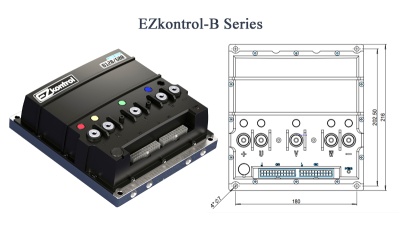 Ezkontrol Ez-B48800 контроллер для BLDC и PMSM электродвигателей с чертежом