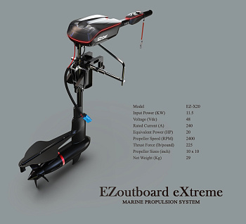 Лодочный электромотор EZ-X20 (20HP)