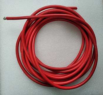 Силовой силиконовый кабель 6 AWG (красный)